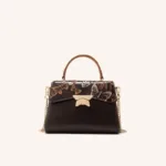 HandBag Alma With Chain Capuchino Mariposas