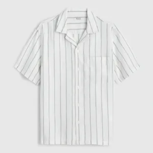 Short-Sleeve Camp Shirt in Linen