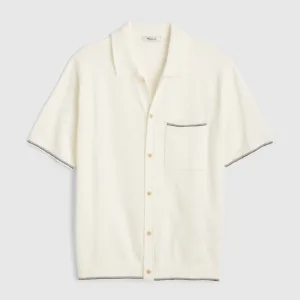 Short-Sleeve Camp Shirt in Linen