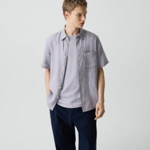 Irving Short-Sleeve Shirt in Relaxed Linen