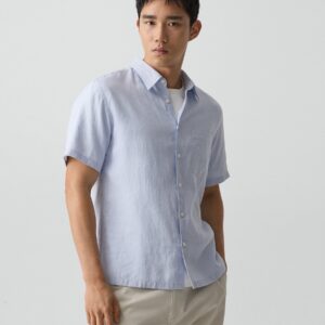 Irving Short-Sleeve Shirt in Relaxed Linen