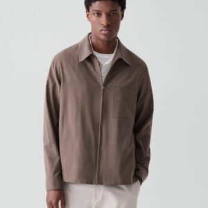 Zip Overshirt in Motion Wool