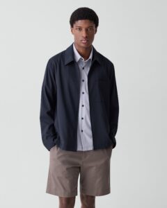 Zip Overshirt in Motion Wool