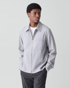 Zip Overshirt in Motion Wool
